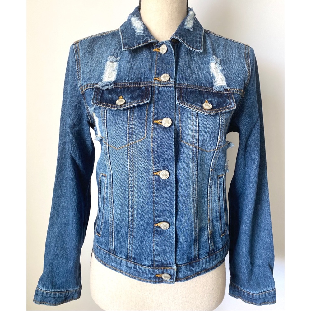 New• Denim Jacket in Medium Wash